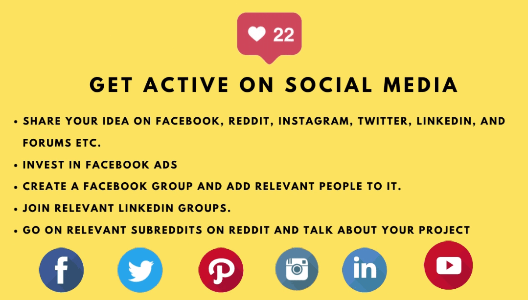 get active on social media